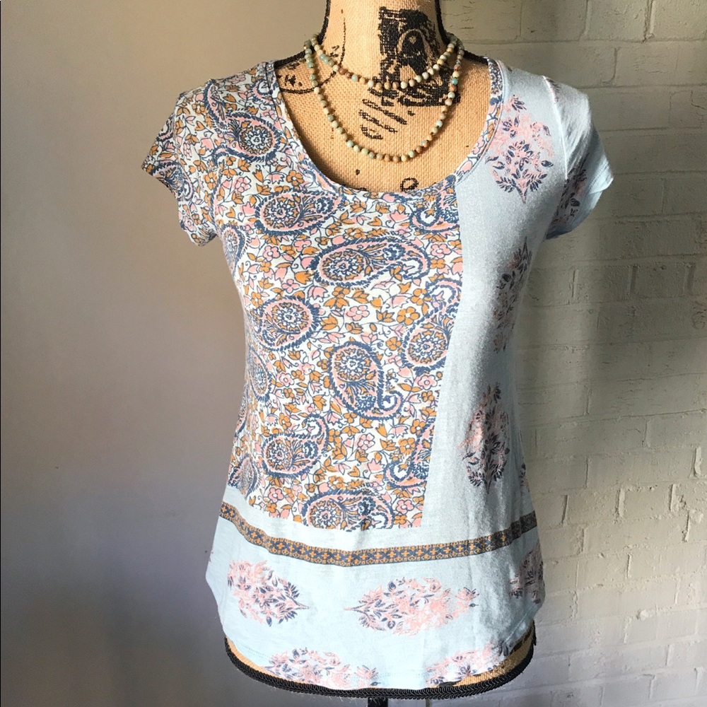 XS Lucky Brand Light Blue T-Shirt